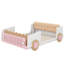 Lit plateforme double en forme de voiture avec coussin moelleux Aleighana