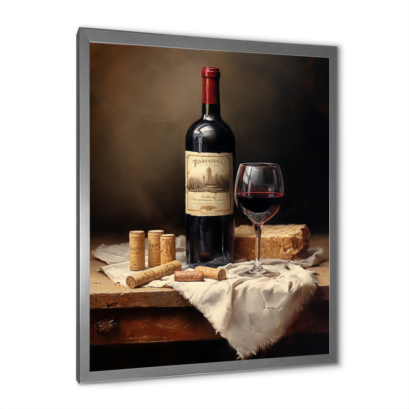 Barolos, impression sur toile, H 40 po x l 30 po x P 1,5 po, Cadre simple argenté