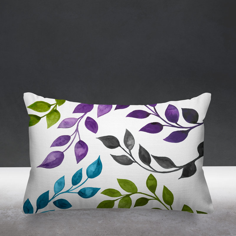 Housse et insert de coussin rectangulaire d'extérieur Dena Leaf
