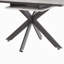 Très grande table de salle à manger de 62,15 po à rallonge de 78,15 po de style Mid-Century moderne pour salle à manger, table de fête, table de conférence, pieds en X noirs.
