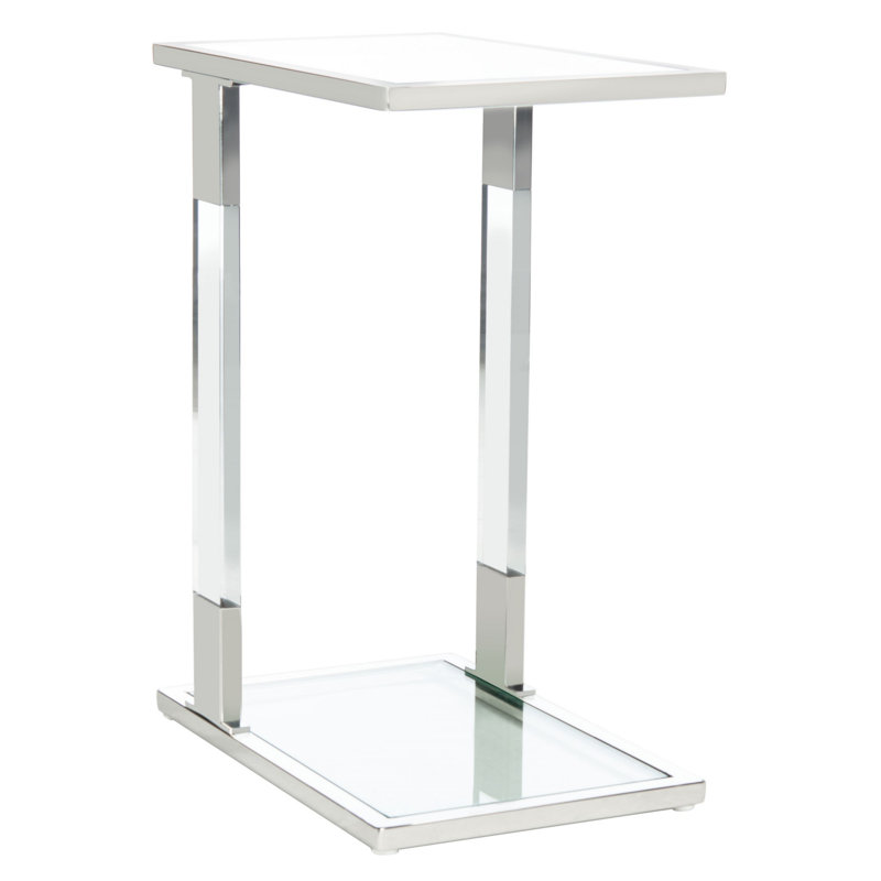Table de bout en verre, Argent