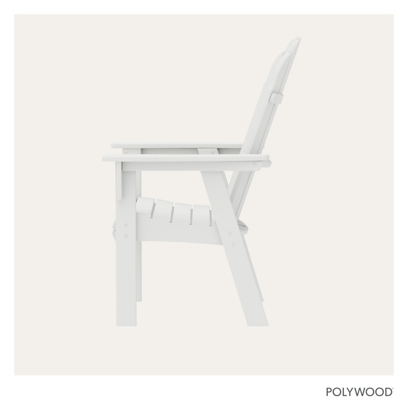 Chaise Adirondack POLYWOOD Vineyard Curveback, Blanc