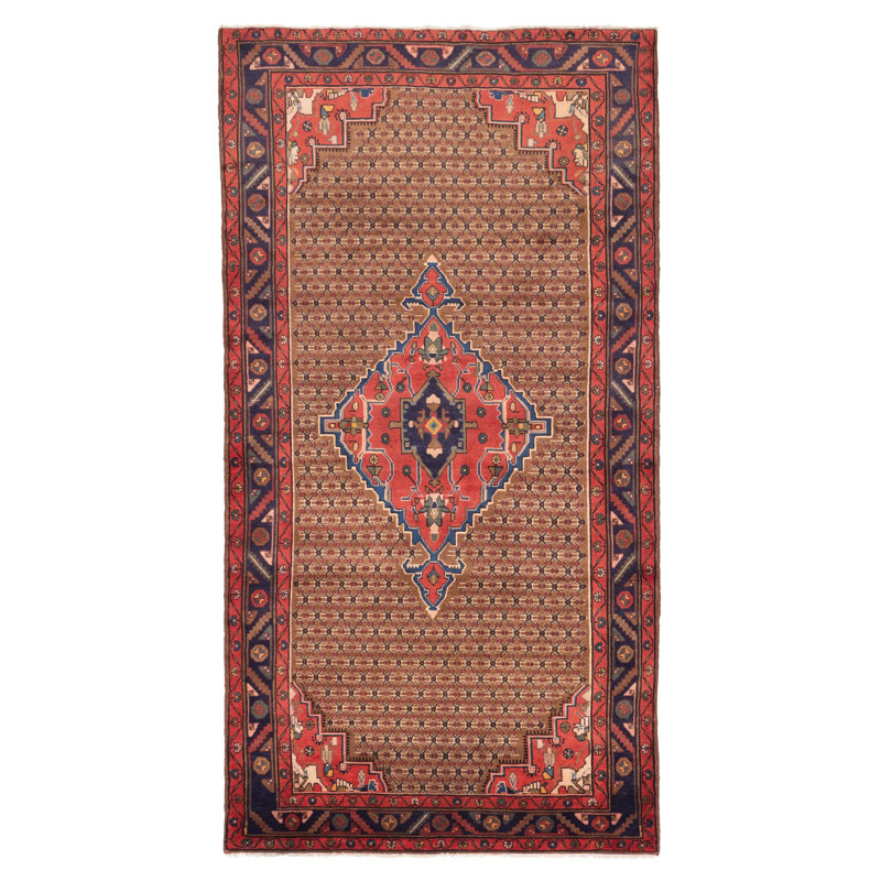 Tapis brun Anatolian Vintage 4 pi 10 po x 9 pi 2 po