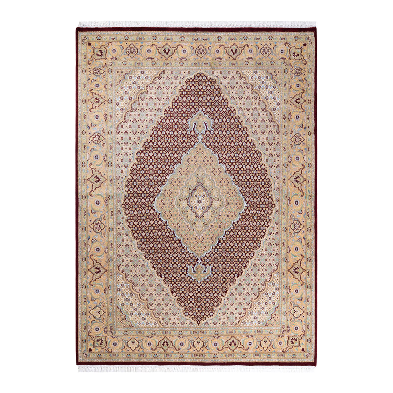 Classic One-of-a-Kind 5'8" X 8' Hand Knotted Area Rug