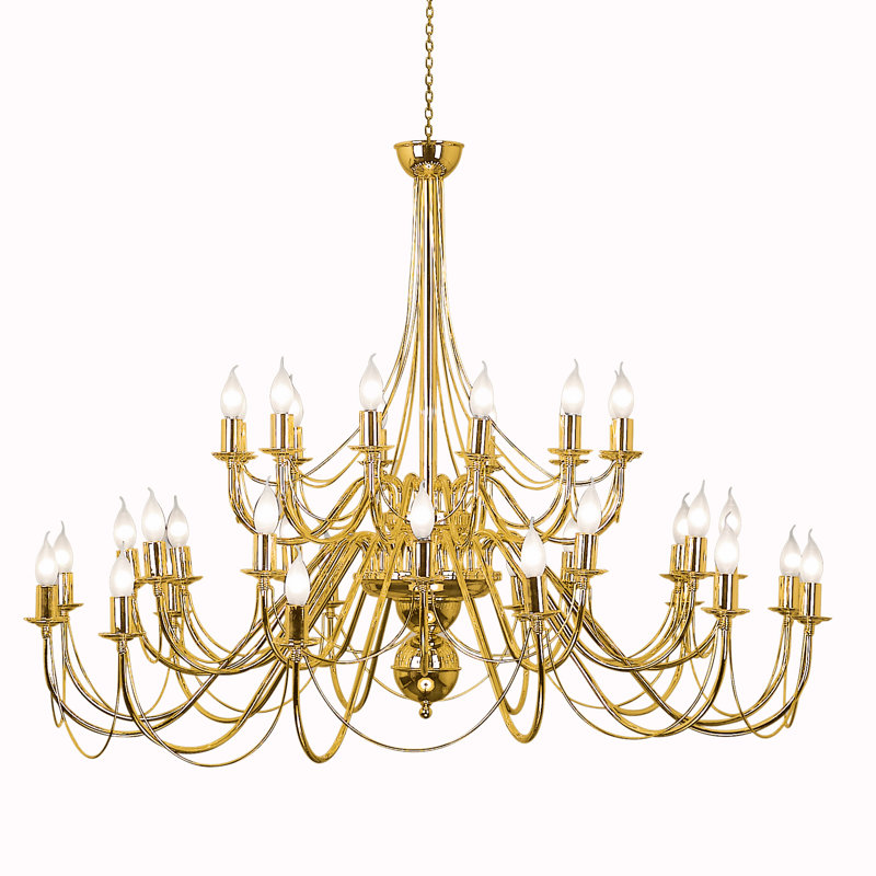 Foreside 48 - Light Sputnik Chandelier, Gold