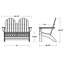 Banc Adirondack 48 "POLYWOOD Vineyard-100809390