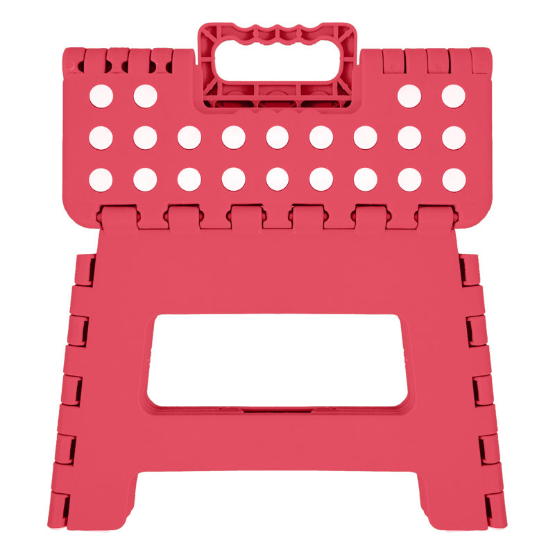 Oilton 1 - Step Plastic Lightweight Folding Step Stool