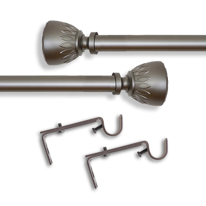 Single Curtain Rod, 66" - 120"