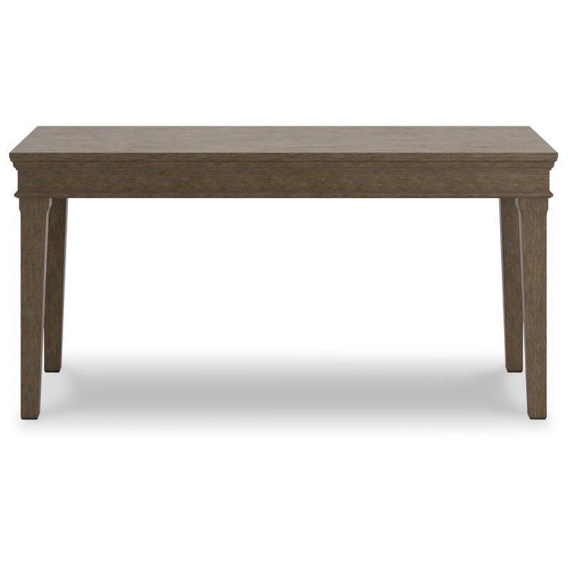 Gray Transitional Desk with Hutch and USB Ports