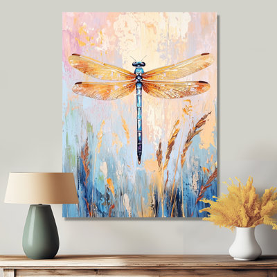 Dragonfly In The Morning I - Dragonfly Wall Art