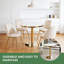 Table à piédestal moderne 31,5 pouces Mid-Century
