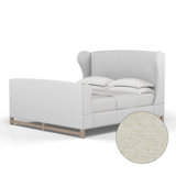 Herbert Upholstered Wingback Bed