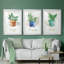 Basilic en pot - ensemble de 3 reproductions de cadres photo-2115350928-2115350942