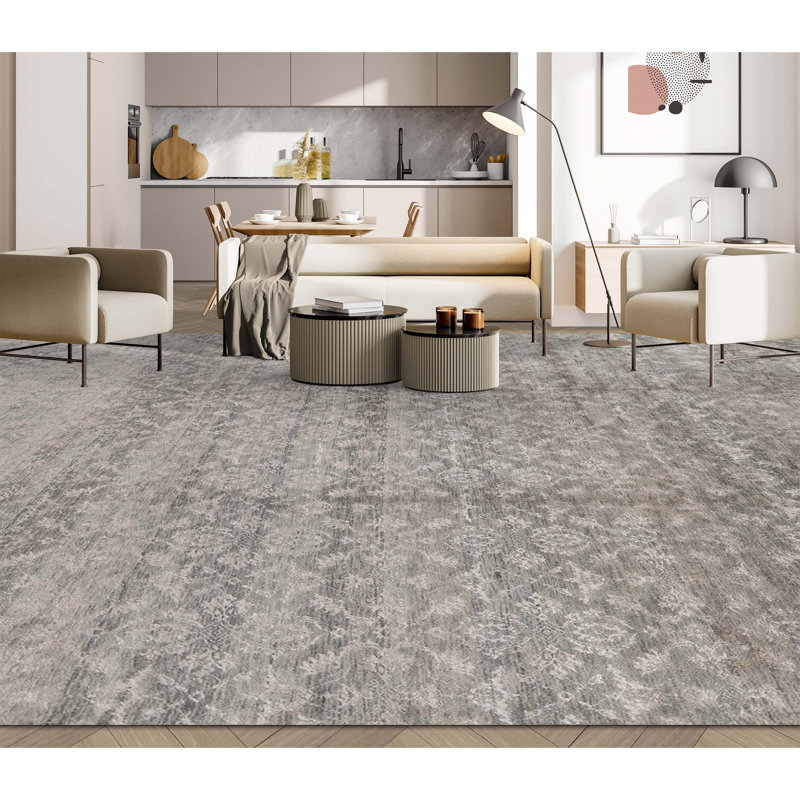 Moroccan Area Rug in Gray