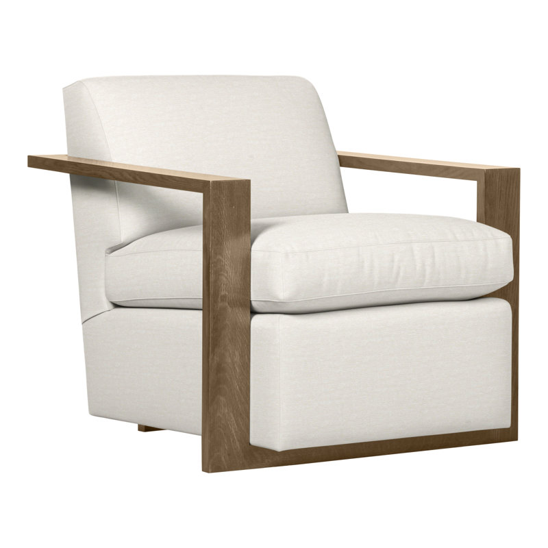 Thom Filicia Home 32" Wide Upholstered Armchair, Hampton, Nadia Parchment