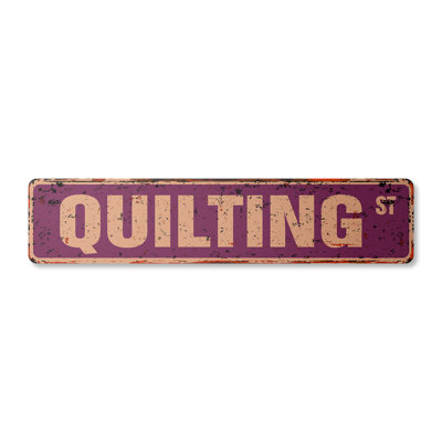 Plaque de rue matelassée en aluminium