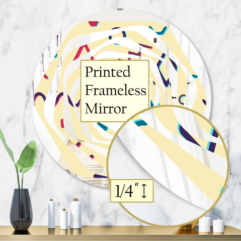 Miroir mural Whirl Abstract, H 31,5 po x l po