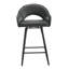 Tabourets de bar pivotants 27 po Tabourets de comptoir en similicuir à hauteur de comptoir Chaises pour îlot de cuisine-565377052