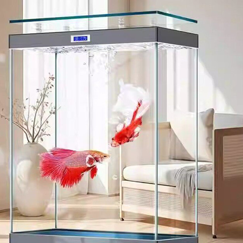 Aquarium moderne 140-150 gallons en acrylique Eco, 39.37, Black