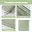 Patio Chair Cushion With Handle And Ties For Garden Sofa Couch, 19" X 19" X 3"-1015872124-1017599738