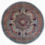 High-Quality Hand-Knotted Navy And Red Area Rug