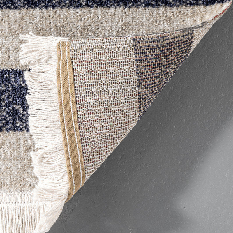 Tapis intérieur / extérieur bleu Jenning, Rectangle 12 pi x 15 pi