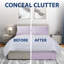 Jupe de lit en microfibre douce - ajustement facile avec une chute sur mesure de 14 po - qualité hôtelière, résistante au rétrécissement et à la décoloration - couvre-lit (mauve clair)-120007369-120285955