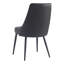 Chaise de salle à manger moderne en simili cuir et métal Cartersville, ensemble de 4-453203640