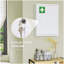 kleankin Armoire à pharmacie murale 16 po x 21 po avec serrure, armoire murale verrouillable en acier à 3 niveaux pour la salle de bain, cuisine avec 2 clés, blanc