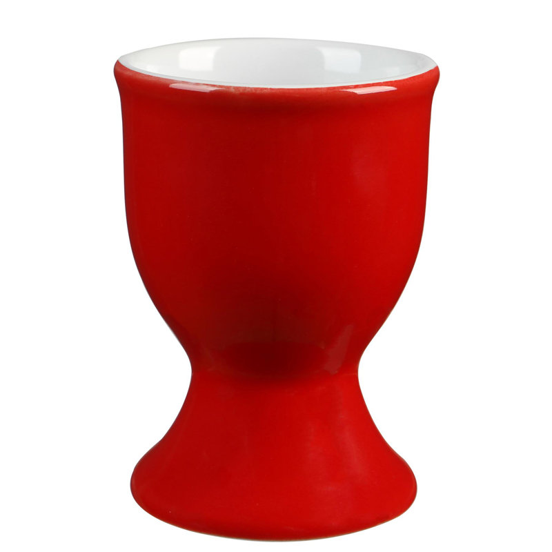 Argon Tableware Porcelain Egg Cup, Red