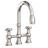 Jacobean Pull Down Kitchen Bridge Faucet