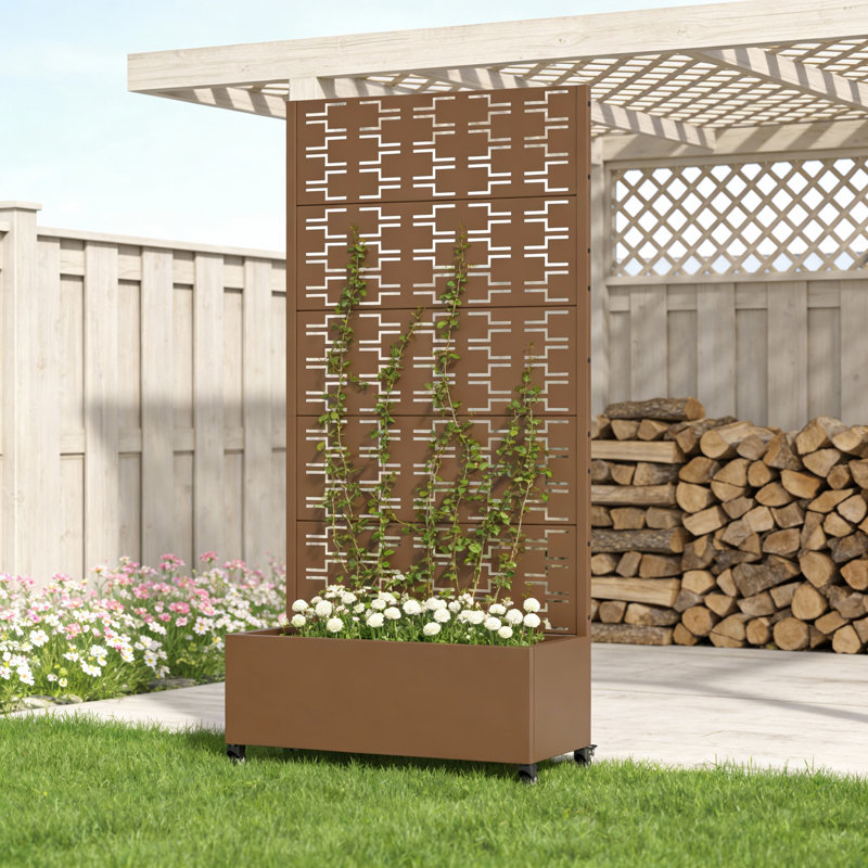 Lit de jardin surélevé rectangulaire, H 73 po x l 35 po x P 16 po, Brun