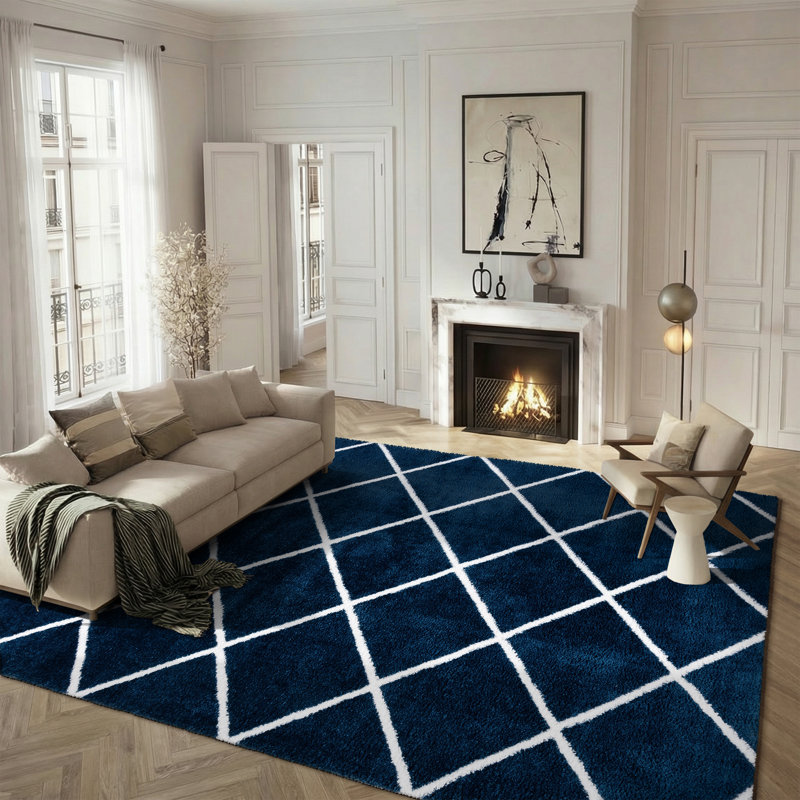 Tahoe Shag Performance Geometric Rug, Rectangle 8' x 10'
