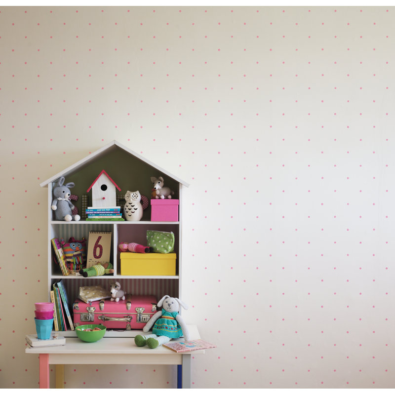 Abracazoo 10.05m x 52cm Matte Wallpaper Roll, Pink