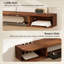 47" Floating TV Stand, Wall Mounted Media Console, Walnut-951484441-951484442