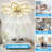 Falana 35" 7 - Blade Dimmable LED Flush Mount Ceiling Fan with Remote Control and APP-686444036