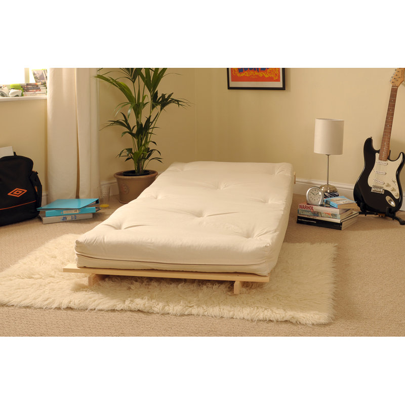 Trishelle Upholstered Futon Chair, Natural, 76cm H x 76cm W x 78cm D