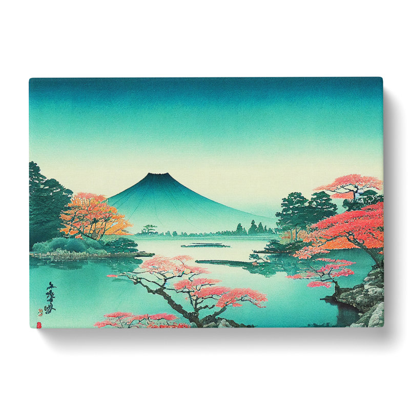Traditional Japanese Mountains Vol.5 - Wrapped Canvas, 40cm H x 60cm W x 3cm D