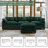 Reversible L-Shaped Fabric Sectional Sofa with Ottoman - Modern Upholstered Design, Premium Corduroy Fabric, Perfect for Small Living Rooms-619924839
