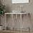 Luminous 36" Minimalist Metal Console Sink with Glass Vessel Basin and Solid Surface Top-102480560-102480558