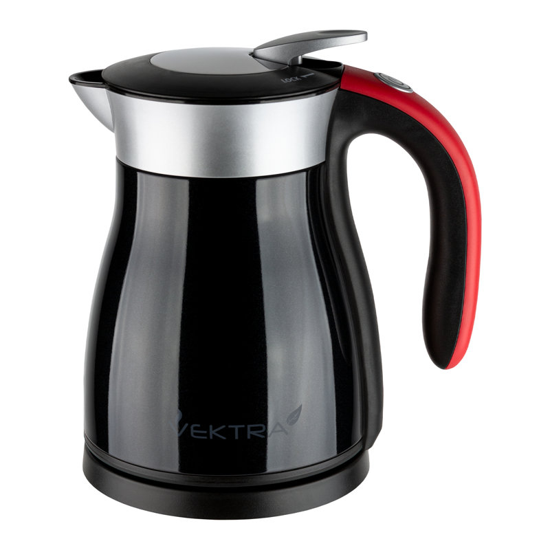 Vacuum Insulated Electric Kettles Vacuum Insulated Eco Friendly Easy Pour Kettle 1.5, 1.2, 1.7 Litre, Black, 1.8 Quarts