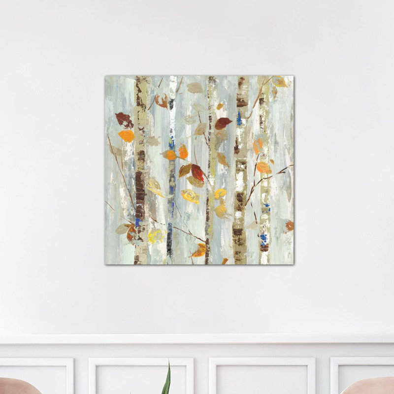 Autumn Petals by Allison Pearce - Painting on Canvas, No Frame, 45.72 cm H x 45.72 cm W x 3.175 cm D