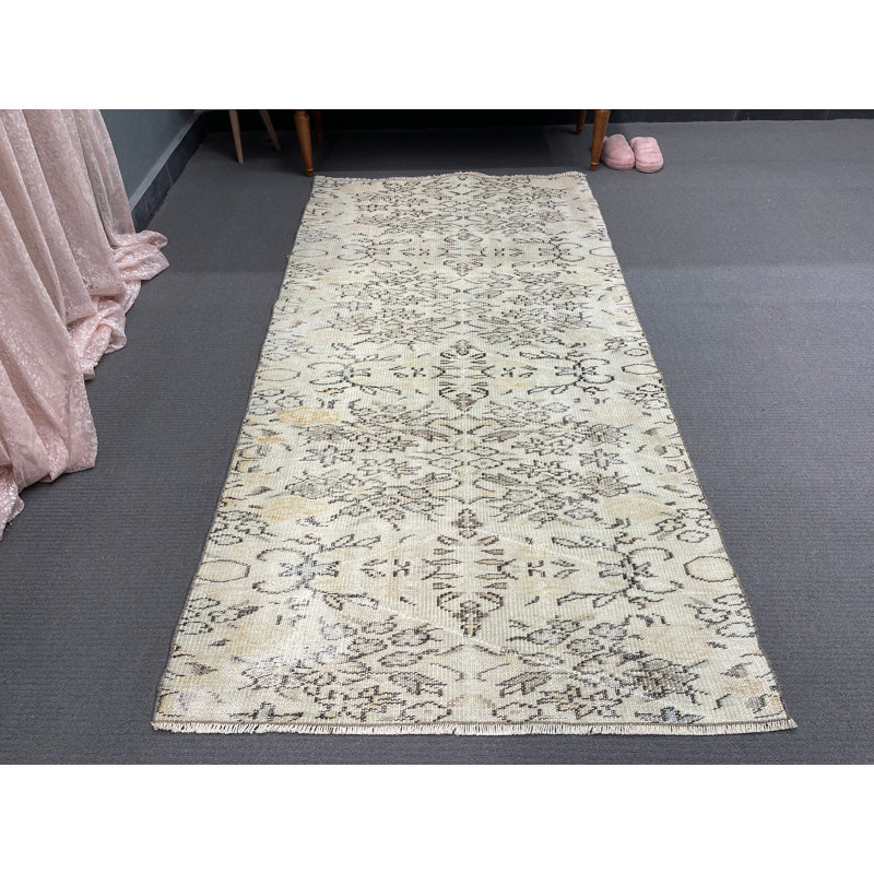 Tapis beige 41,3 x 82,3 pouces Vintage