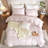 LIFETOWN Striped Duvet Cover Set 100% Washed Cotton Material Soft Linen Feel 3 Pieces Bedding Set-121598530-121598534