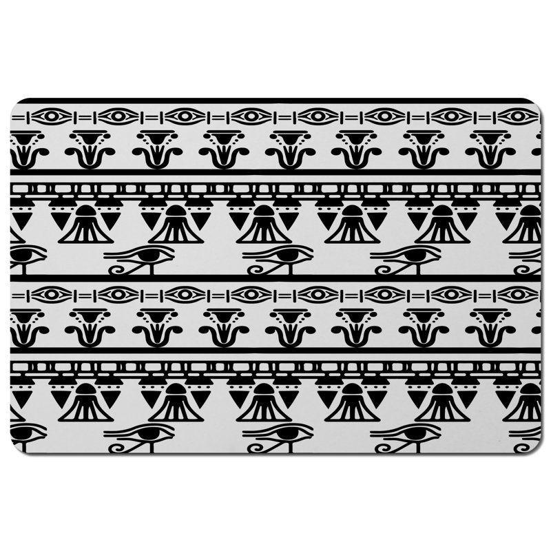 Armen Polyester-Coated Hardboard Geometric Rectangle Placemat