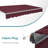 Patio Awning  Sunshade Canopy with Half-Cassette for Manual Retractable Awnings-1808313199