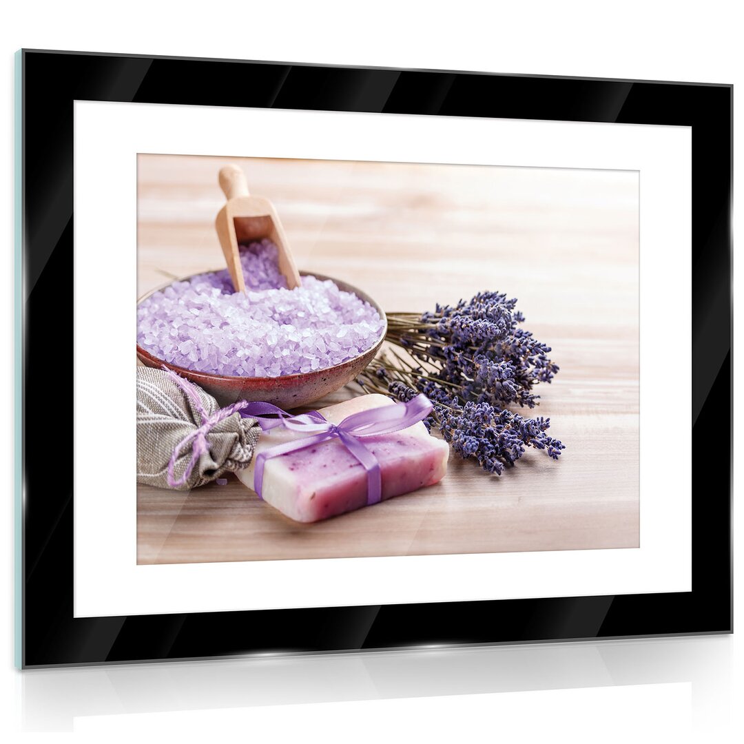 Glasbild Lavender