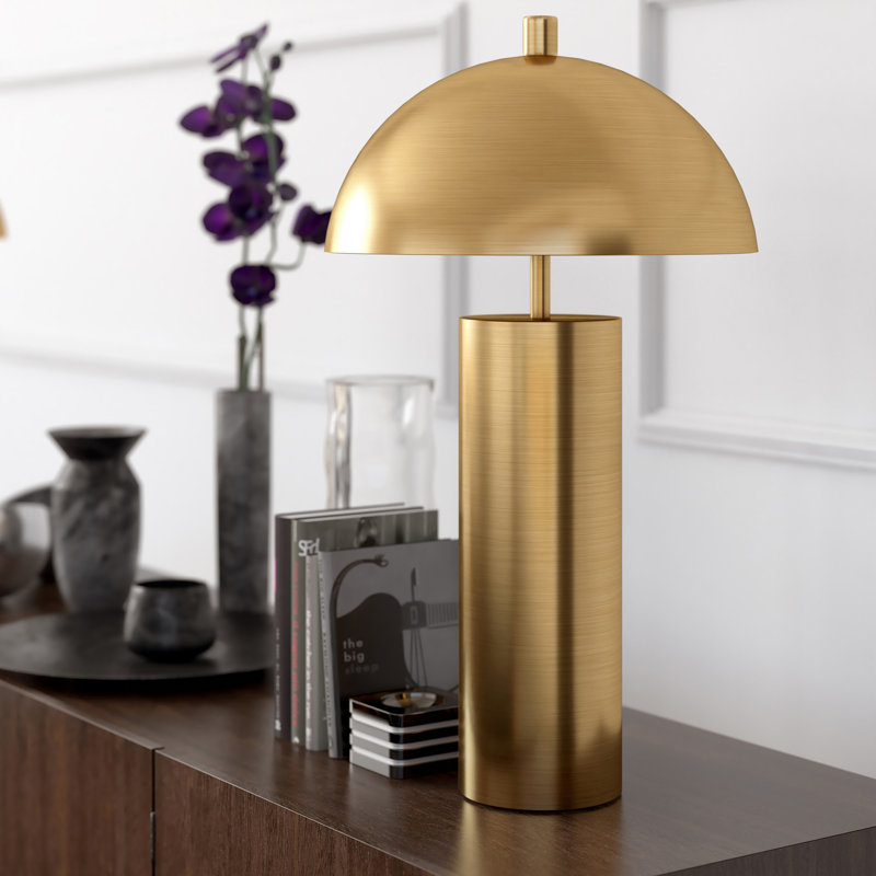 Lampe de table 27 po Marcella Geof, Laiton
