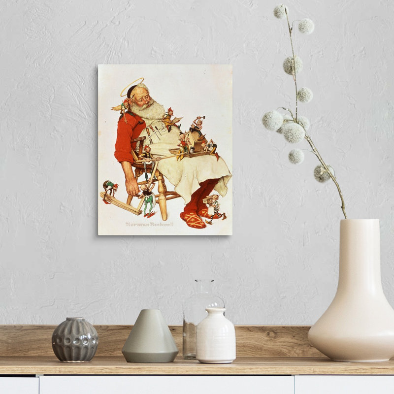 Art mural sur toile Norman Rockwell, Toile tendue, H 14 po x l 11 po x P 1,25 po