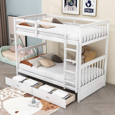 Dorethea 2 Drawer Standard Bunk Bed by Harriet Bee